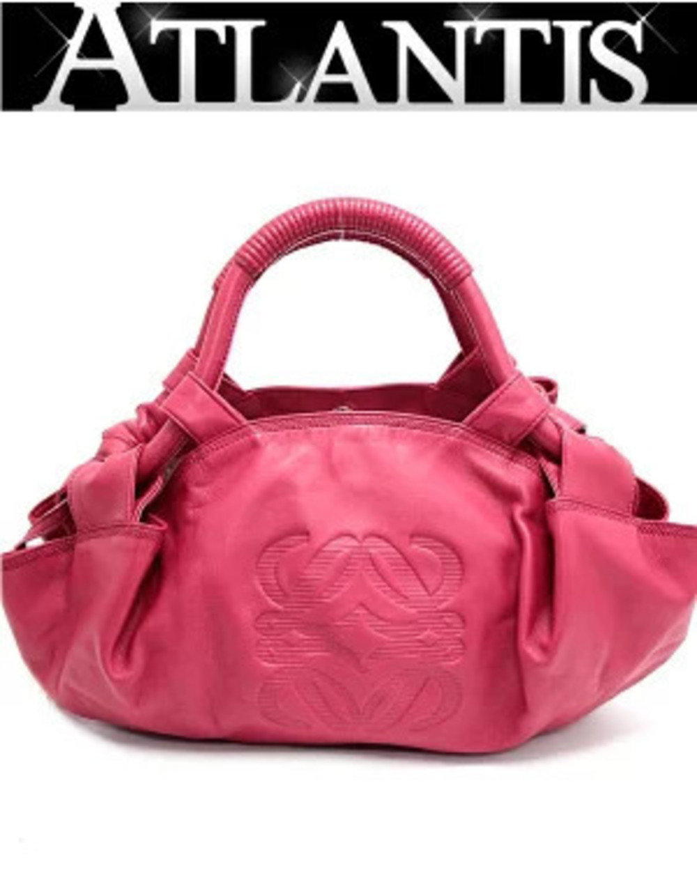 Loewe Nappa Aire Handbag Leather Pink